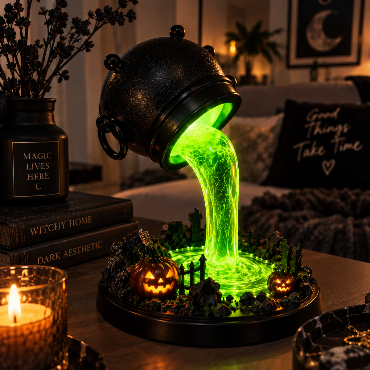 Witch Cauldron Lamp By Aevero