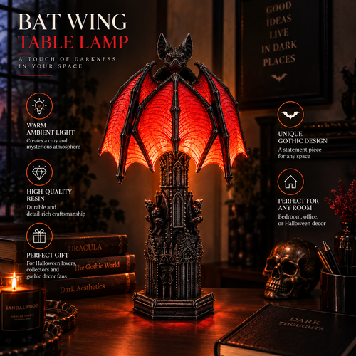 Bat Halloween Lamp By Aevero