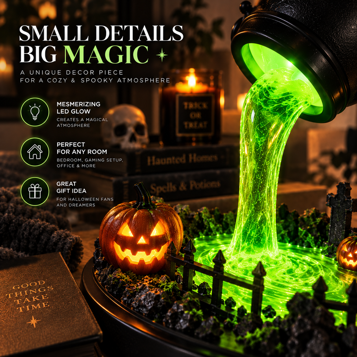Witch Cauldron Lamp By Aevero